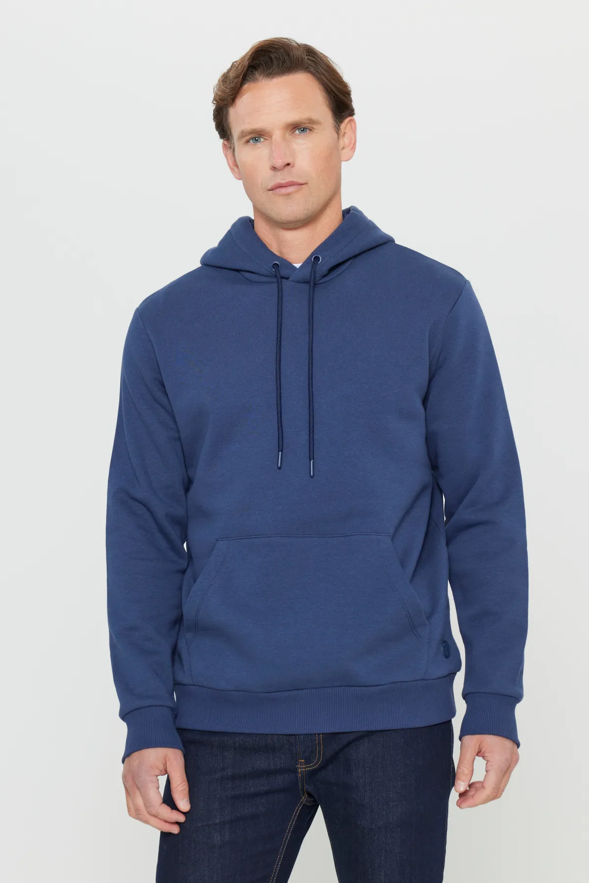 Erkek Kapüşonlu Pamuklu Sweatshirt