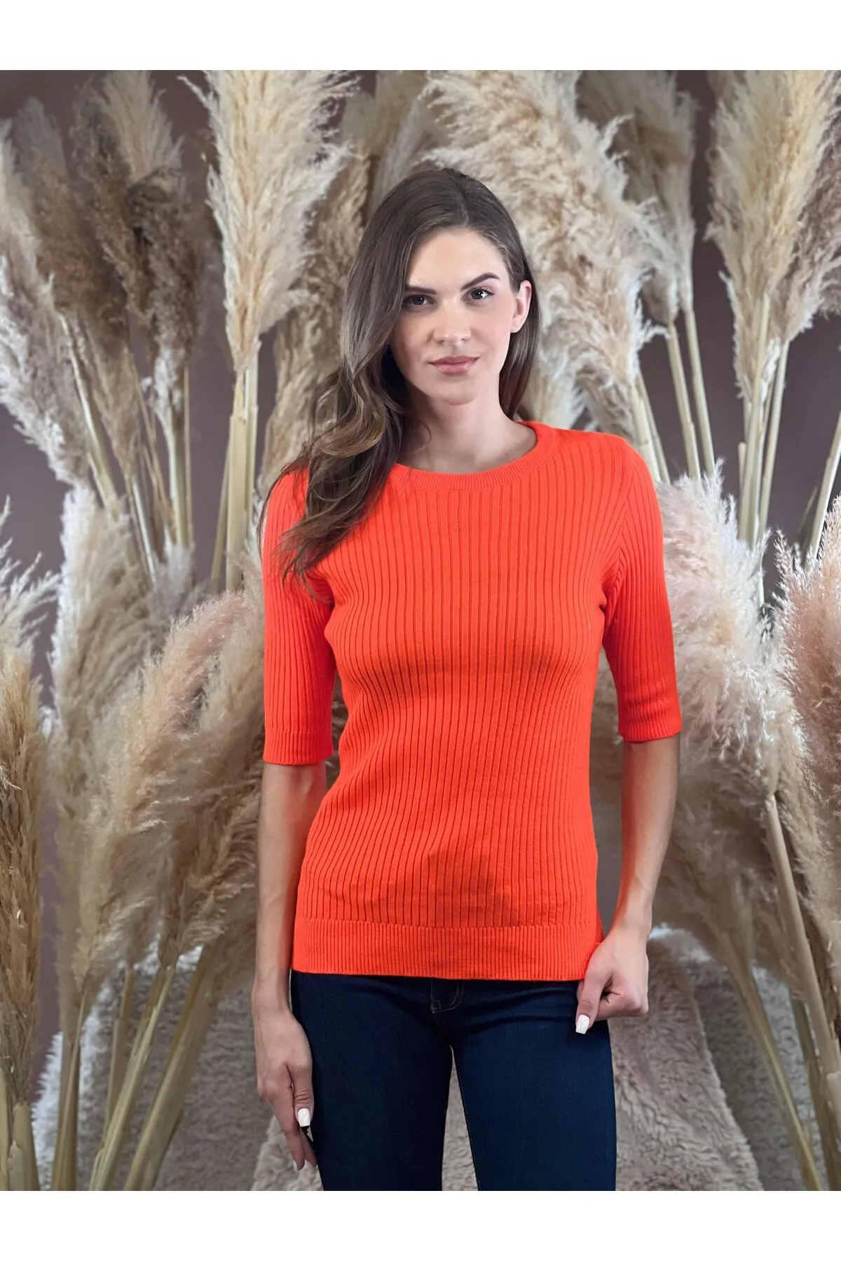 Unisex Basic Bisiklet Yaka Tişört