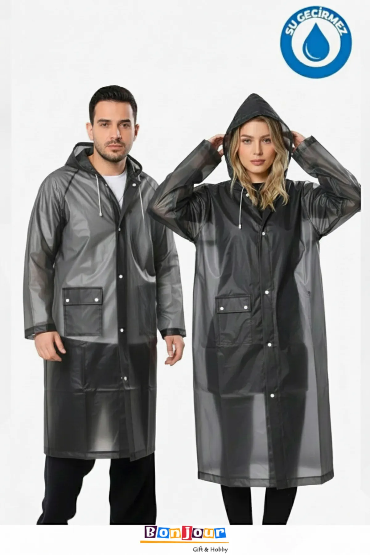 Unisex Rüzgarlık Kapüşonlu
